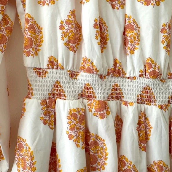 NWT J. Crew Smocked Waist Floral Block Print Mini Dress - XS - Picture 5 of 16